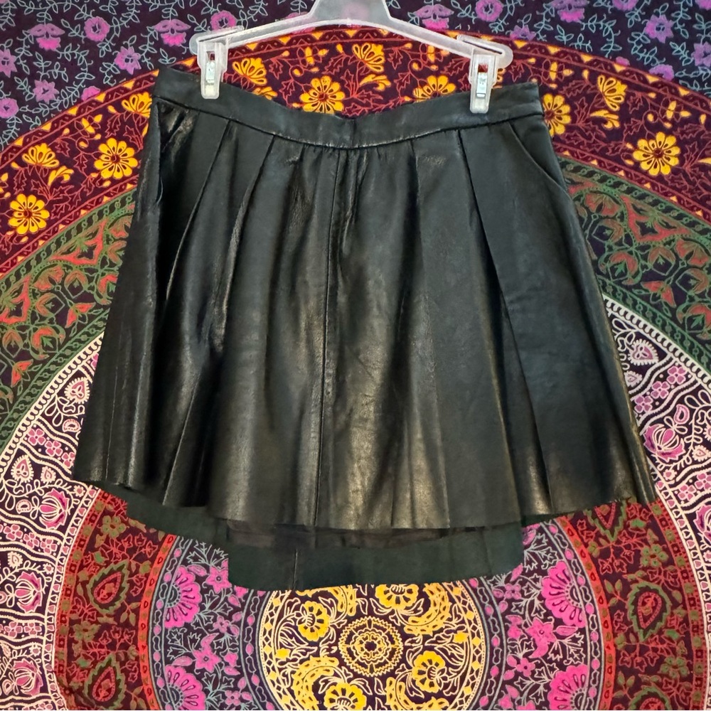 Black Milk- Leather Skater Skirt- Size Medium RARE